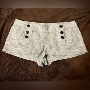 Size 10 Express sailor shorts in heather gray.